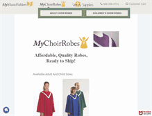 Tablet Screenshot of mychoirrobes.com